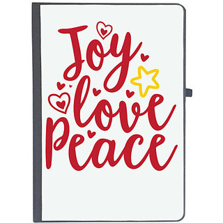                       UDNAG Ruled Notebook Diary 'Christmas Santa | joy love peace', [A5 80Pages 80GSM]                                              