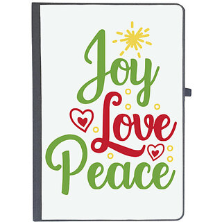                       UDNAG Ruled Notebook Diary 'joy love peace', [A5 80Pages 80GSM]                                              