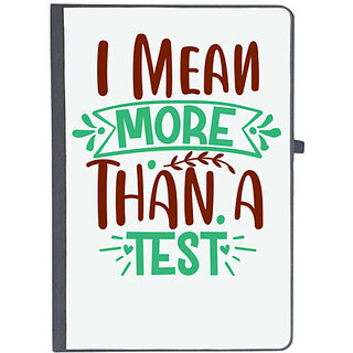                       UDNAG Ruled Notebook Diary 'I mean more than a test', [A5 80Pages 80GSM]                                              
