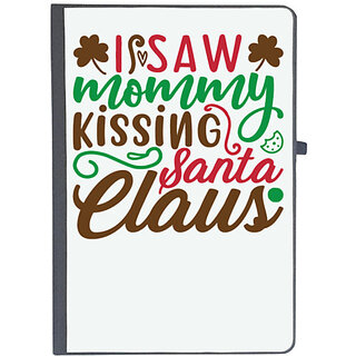                       UDNAG Ruled Notebook Diary 'Christmas Santa | i saw mommy santa claus', [A5 80Pages 80GSM]                                              