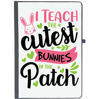                       UDNAG Ruled Notebook Diary 'School Teacher | i teach the cutest bunnies in the patch', [A5 80Pages 80GSM]                                              