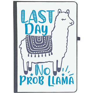                       UDNAG Ruled Notebook Diary 'last day no prob llama', [A5 80Pages 80GSM]                                              