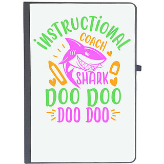                       UDNAG Ruled Notebook Diary 'Shark | instructional shark doo doo', [A5 80Pages 80GSM]                                              
