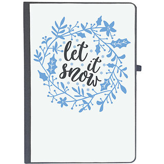                       UDNAG Ruled Notebook Diary 'Snow | let it snow', [A5 80Pages 80GSM]                                              