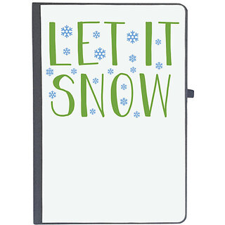                       UDNAG Ruled Notebook Diary 'Snow | let snow', [A5 80Pages 80GSM]                                              