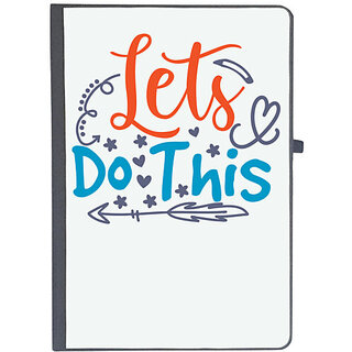                       UDNAG Ruled Notebook Diary 'lets do this', [A5 80Pages 80GSM]                                              
