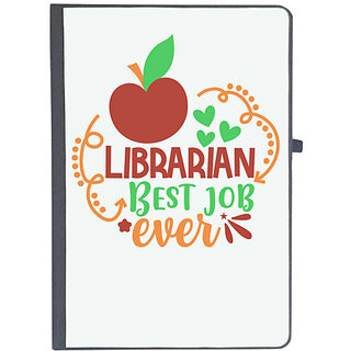                       UDNAG Ruled Notebook Diary 'Librarian | librarian best job ever', [A5 80Pages 80GSM]                                              