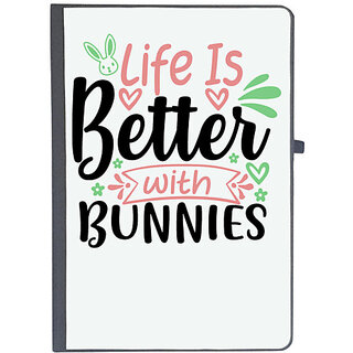                       UDNAG Ruled Notebook Diary 'Bunnies | life is better with bunnies', [A5 80Pages 80GSM]                                              