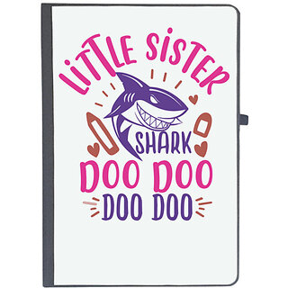                       UDNAG Ruled Notebook Diary 'Shark | little sister shark doo doo', [A5 80Pages 80GSM]                                              