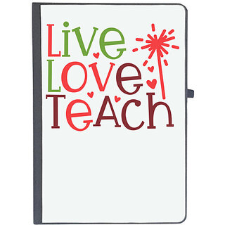                       UDNAG Ruled Notebook Diary 'Love | live love teach', [A5 80Pages 80GSM]                                              