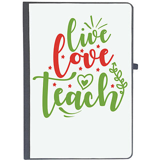                       UDNAG Ruled Notebook Diary 'Love | live love teachh', [A5 80Pages 80GSM]                                              