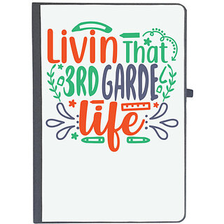                       UDNAG Ruled Notebook Diary 'School Teacher | livin that 3rd garde life', [A5 80Pages 80GSM]                                              