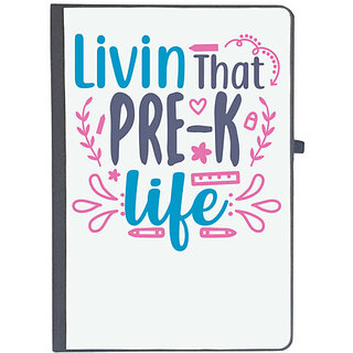                       UDNAG Ruled Notebook Diary 'School Teacher | livin that pre -k life', [A5 80Pages 80GSM]                                              