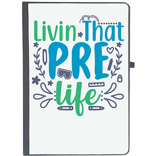                       UDNAG Ruled Notebook Diary 'School Teacher | livin that pre life', [A5 80Pages 80GSM]                                              