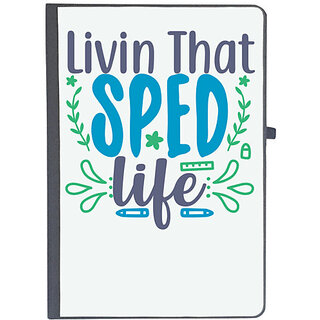                       UDNAG Ruled Notebook Diary 'School Teacher | livin that sped life', [A5 80Pages 80GSM]                                              