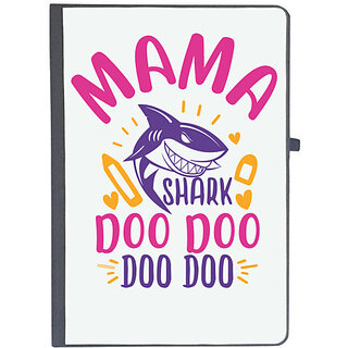                       UDNAG Ruled Notebook Diary 'Shark | mama shark doo doo', [A5 80Pages 80GSM]                                              