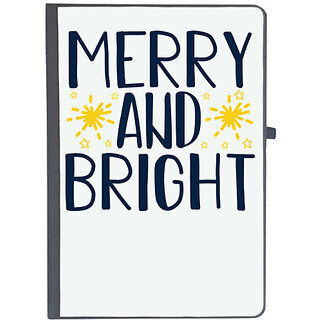                       UDNAG Ruled Notebook Diary 'Christmas Santa | Merry and bright', [A5 80Pages 80GSM]                                              