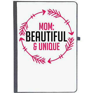                       UDNAG Ruled Notebook Diary 'MOM BEAUTIFUL & UNIQUE', [A5 80Pages 80GSM]                                              
