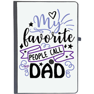                       UDNAG Ruled Notebook Diary 'Father | My favorite people call me dad', [A5 80Pages 80GSM]                                              