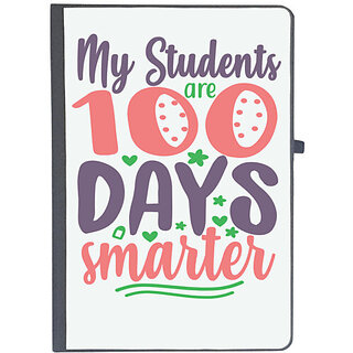                       UDNAG Ruled Notebook Diary 'School Teacher | my student are 100 days', [A5 80Pages 80GSM]                                              