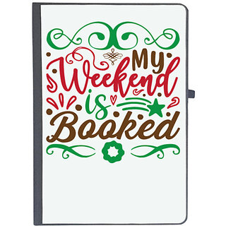                       UDNAG Ruled Notebook Diary 'Weekend | my weekend is booked', [A5 80Pages 80GSM]                                              