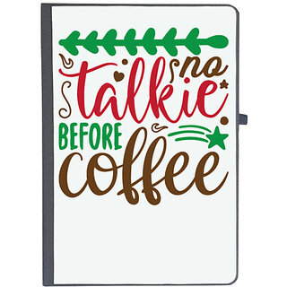                       UDNAG Ruled Notebook Diary 'Coffee | no talkie before coffee', [A5 80Pages 80GSM]                                              