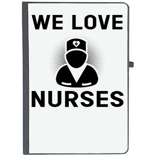                       UDNAG Ruled Notebook Diary 'Nurse | We love nurses', [A5 80Pages 80GSM]                                              