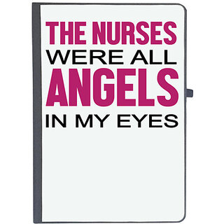                       UDNAG Ruled Notebook Diary 'Nurse | The Nurse were all angels in my eyes', [A5 80Pages 80GSM]                                              