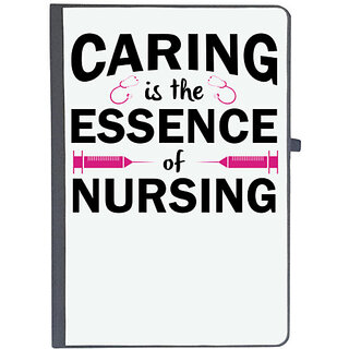                       UDNAG Ruled Notebook Diary 'Nurse | Caring is the essence of nursing', [A5 80Pages 80GSM]                                              