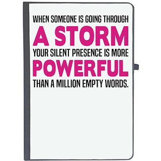                       UDNAG Ruled Notebook Diary 'Nurse | Silence presence is more powerful', [A5 80Pages 80GSM]                                              