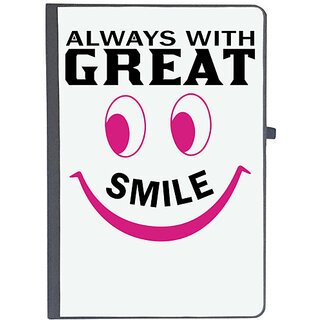                       UDNAG Ruled Notebook Diary 'Nurse | Always with great smile', [A5 80Pages 80GSM]                                              