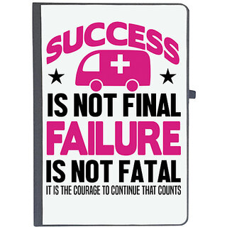                       UDNAG Ruled Notebook Diary 'Nurse | Success is not final failure is not fatal', [A5 80Pages 80GSM]                                              