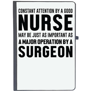                       UDNAG Ruled Notebook Diary 'Nurse | just as important as a surgeon', [A5 80Pages 80GSM]                                              