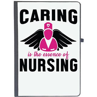                       UDNAG Ruled Notebook Diary 'Nurse | Essence of Nursing Caring', [A5 80Pages 80GSM]                                              