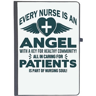                       UDNAG Ruled Notebook Diary 'Nurse | Nurse is an angel', [A5 80Pages 80GSM]                                              