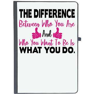                       UDNAG Ruled Notebook Diary 'Nurse | Differance between who you are and what you do', [A5 80Pages 80GSM]                                              