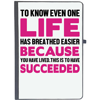                       UDNAG Ruled Notebook Diary 'Nurse | Life because succeeded', [A5 80Pages 80GSM]                                              