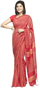 Women's Cotton Art Silk  Simple And Sober Saree With Running Blouse ( Red )