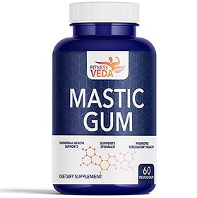 Fitness Veda Mastic Gum Mediterranean Mastiha Tree Resin - 60 Capsules