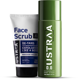 Ustraa O.g Deodorant - 150ml And Face Scrub For De Tan Scrub - 100g