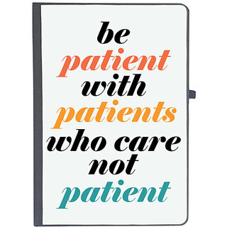                       UDNAG Ruled Notebook Diary 'Nurse | be patient with patients who care not patient', [A5 80Pages 80GSM]                                              
