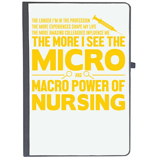                      UDNAG Ruled Notebook Diary 'Nurse | Micro power of nursing', [A5 80Pages 80GSM]                                              
