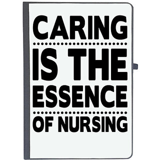                       UDNAG Ruled Notebook Diary 'Caring is the essence of nursing', [A5 80Pages 80GSM]                                              