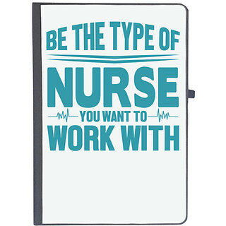                       UDNAG Ruled Notebook Diary 'Nurse | Be the type of nurse you want to work with', [A5 80Pages 80GSM]                                              