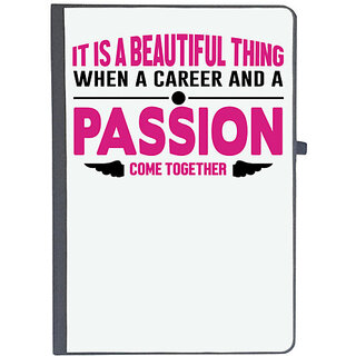                       UDNAG Ruled Notebook Diary 'Nurse | Passion come together', [A5 80Pages 80GSM]                                              