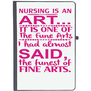                       UDNAG Ruled Notebook Diary 'Nurse | Nursing is an art', [A5 80Pages 80GSM]                                              