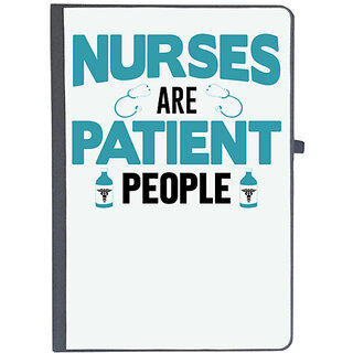                       UDNAG Ruled Notebook Diary 'Nurse | Nurses are patient people', [A5 80Pages 80GSM]                                              
