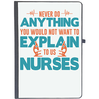                       UDNAG Ruled Notebook Diary 'Nurse | Anything explain nurses', [A5 80Pages 80GSM]                                              