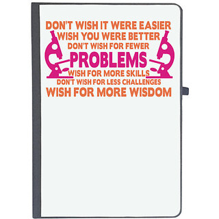                       UDNAG Ruled Notebook Diary 'Nurse | Wish for more skills dont wish for less challenges', [A5 80Pages 80GSM]                                              