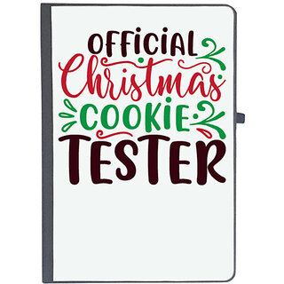                       UDNAG Ruled Notebook Diary 'Christmas Santa | official christmas cookie tester', [A5 80Pages 80GSM]                                              